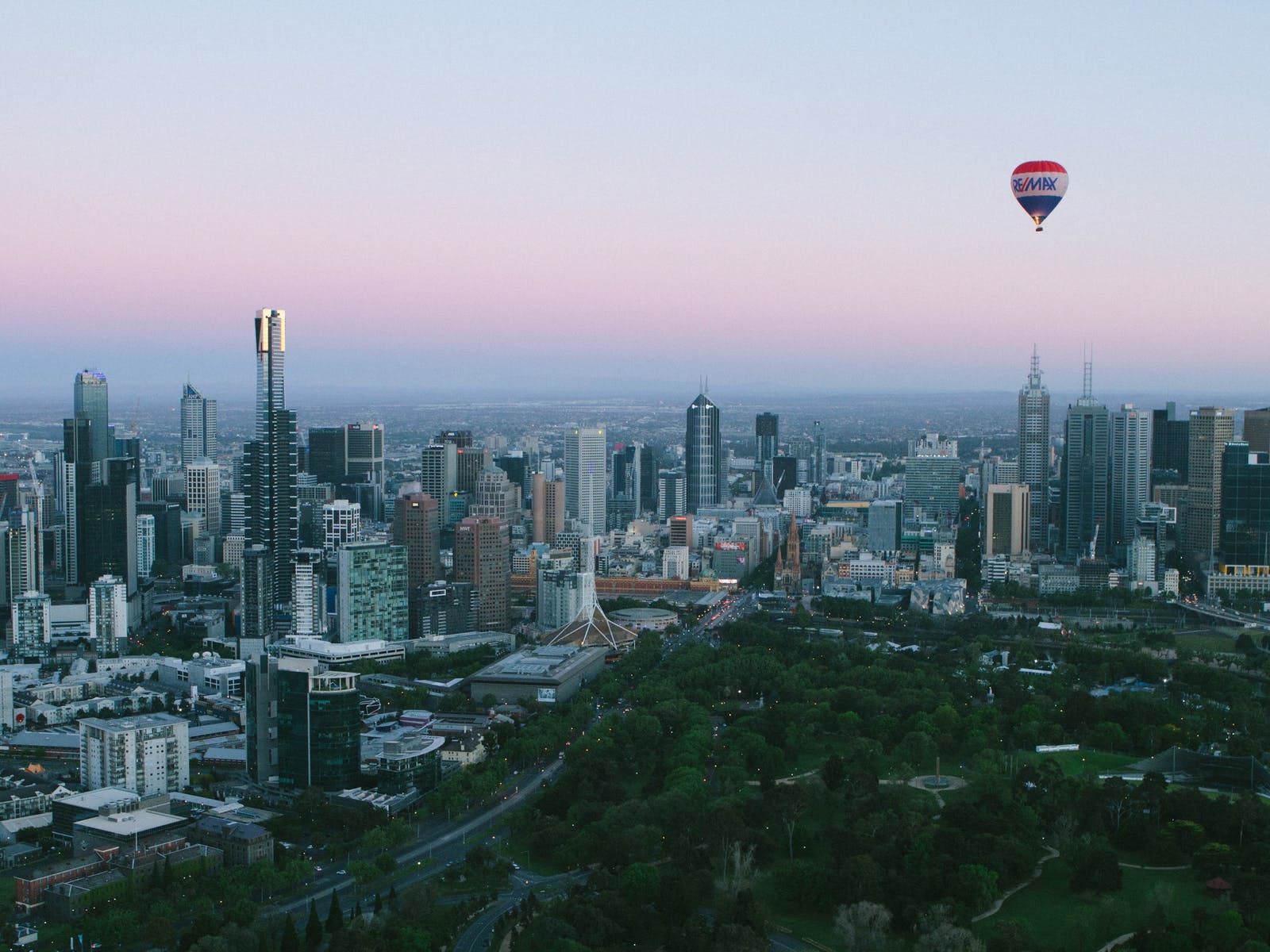 Melbourne City Skyline Flight, Tour, Melbourne, Victoria, Australia